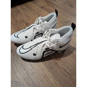Nike Alpha Football Cleats White Black Men's 14 Wide DH3292-100 New
